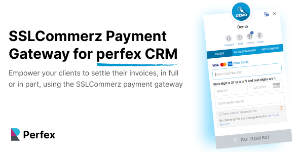 SSLCommerz Payment Gateway for Perfex CRM