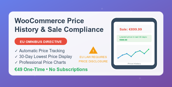 WooCommerce Price History & Sale Compliance