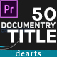 Documentary Title Pack Premiere Pro - VideoHive Item for Sale