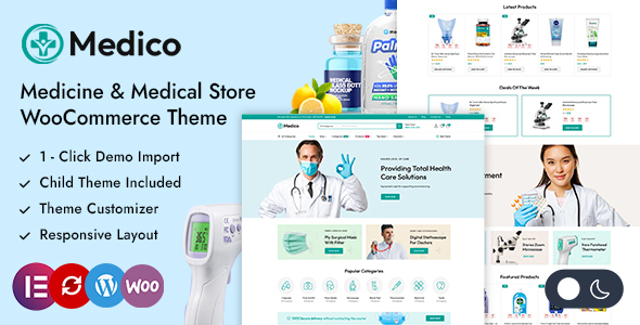 Medico - Medical and Healthcare Store WordPress Theme