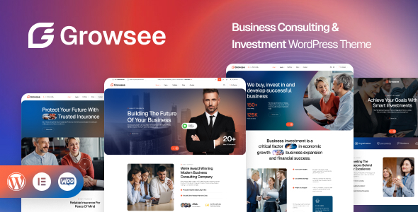 Growsee - Business Consulting & Investment WordPress Theme