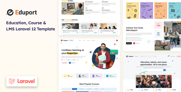 Eduport - Laravel 12 LMS, Education and Course Template