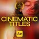 Cinematic Titles - VideoHive Item for Sale