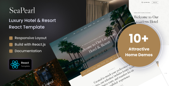 SeaPearl - Luxury Hotel & Resort React Template