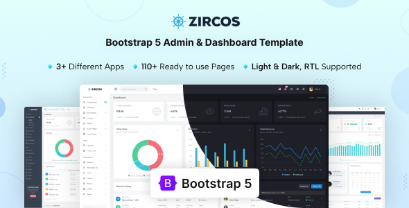 Zircos - Bootstrap 5 Admin & Dashboard Template