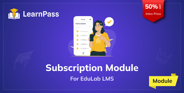 LearnPass - Subscription Module for Edulab LMS