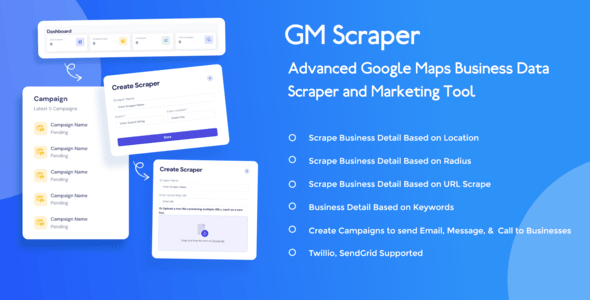 GM Scraper — Advanced Google Maps Business Data Scraper and Marketing Tool