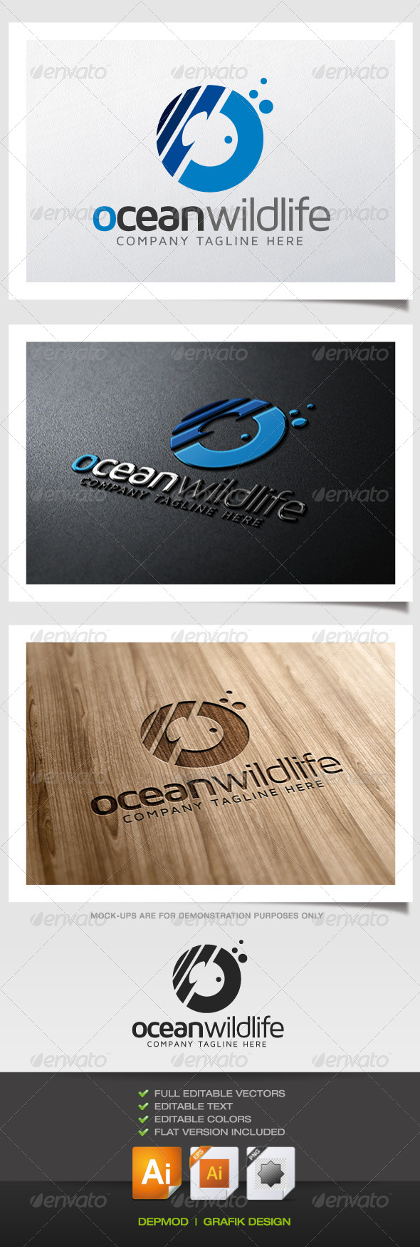 Ocean Wildlife Logo