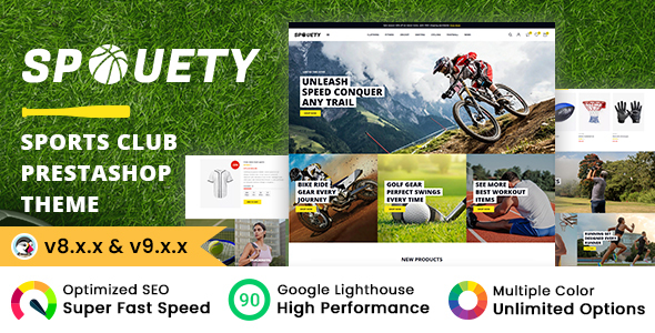 Spouety - Sports Club Gaming & Fitness Gym Prestashop Theme