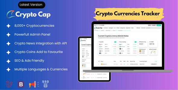 Advance Crypto Currency Tracker, Realtime Prices, Charts, Market Caps and more