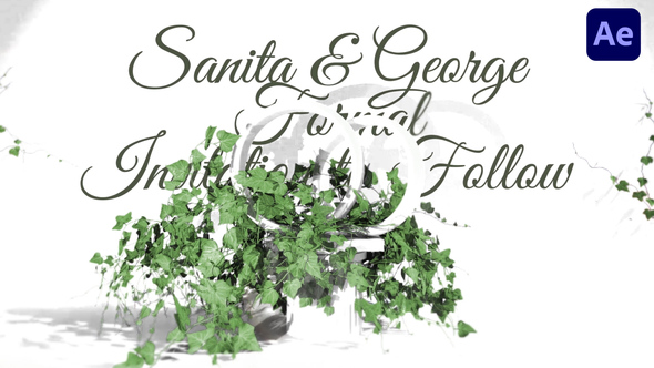 Botanical Leaves Wedding Invitation