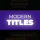 Modern Titles - VideoHive Item for Sale
