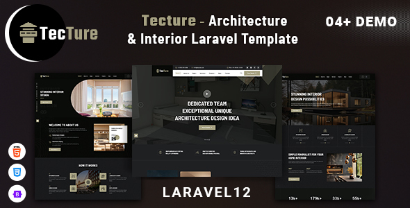 Tecture - Architecture & Interior Laravel Template