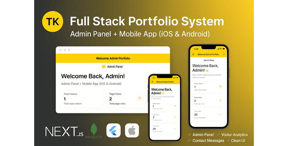 Portfolio Professional Full stack in NEXTJS15 and Flutter