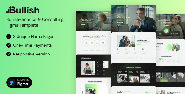 Bullish - Finance & Accounts Consulting Figma Template