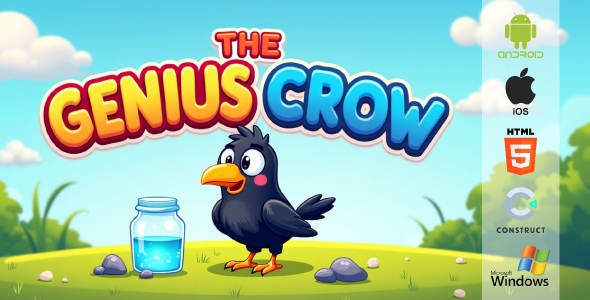The Genius Crow Game – Story-Based Puzzle Adventure | HTML5 + Android + iOS + Windows | Construct 3