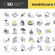 50 Healthcare and Medicine Isometric Icons - GraphicRiver Item for Sale