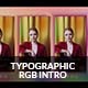 Typographic RGB Intro - VideoHive Item for Sale