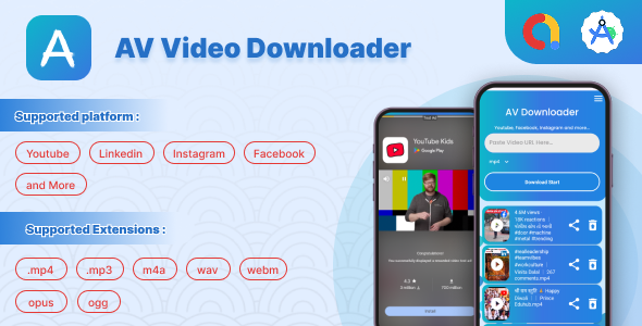 AV downloader - Convert Social video to mp4(Linked In, Insta, FB, YouTube, etc..)