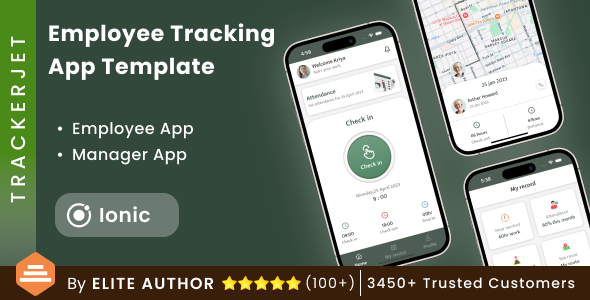 Employee Tracking App | Employee Management app | Staff Tracking App| Ionic | TrackerJet