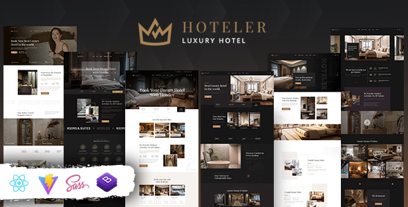 Hoteler - Booking React Template
