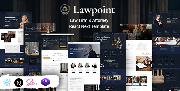 Lawpoint - Attorney Lawyer React NextJs Template