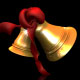 Beautiful Holiday Christmas Bell Animation Loop with alpha