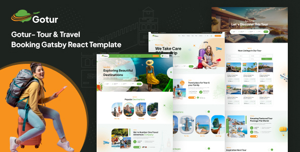 Gotur - React Gatsby Tour & Travel Booking Template