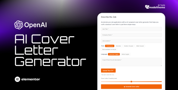 AI Cover Letter Generator for WordPress