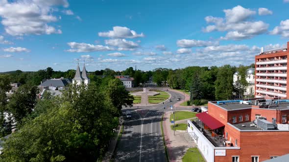 Aerial View of the REzekne City in Latvia