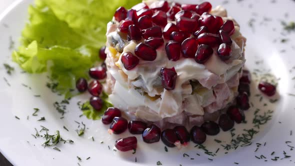 Nice Vegetarian Food  Pomegranate Salad