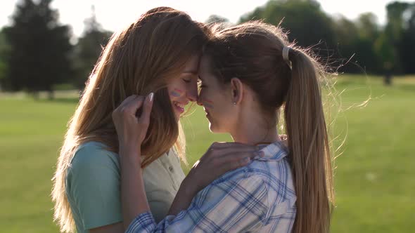 Happy Gay Couple Enjoying Joint Leisure Outdoors