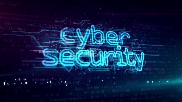 Cyber security symbol abstract loopable animation alt