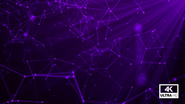 Purple Abstract Plexus Background Looped V8 alt