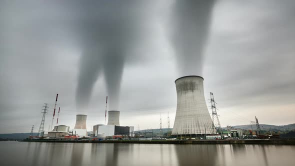 Nuclear Power Station Time Lapse