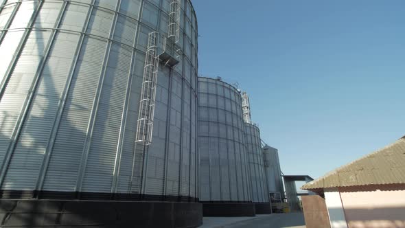 Steel grain silos