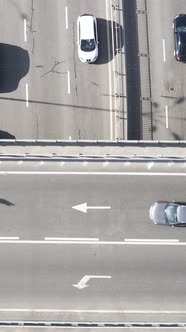 Cars on the Road Aerial View