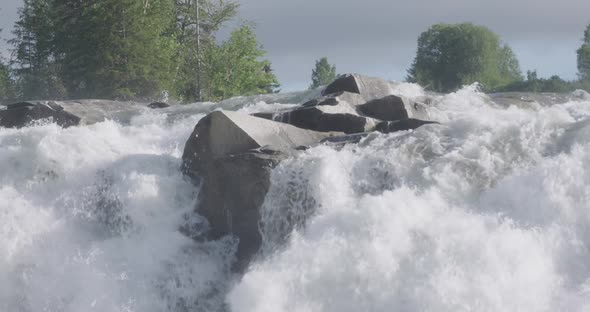 Rapids waterfall lake water norway nature