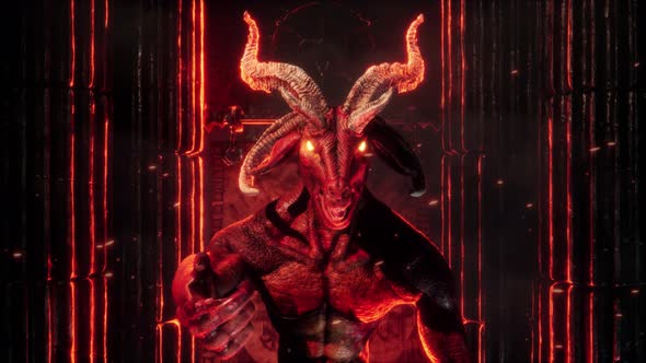 Goat Demon Baphomet VJ Loop