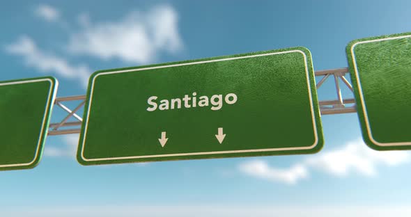 Santiago Sign - 4K
