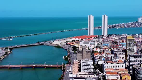 Brazil Northeast. Historic centre of downtown Recife, Pernambuco, Brazil.