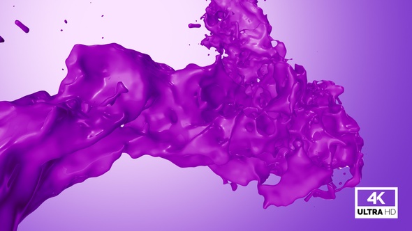 Twisted Purple Paint Splash
