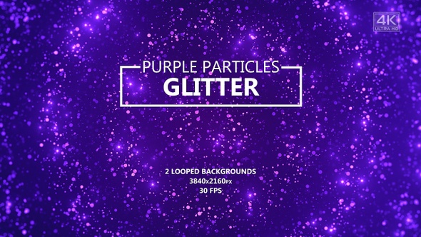 Purple Glitter Particles