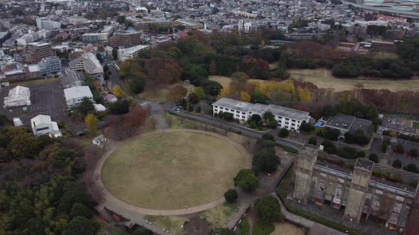 Skyline Aerial view in Yokohama