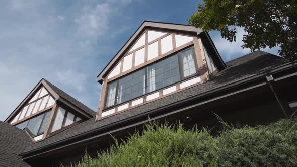 Exterior of a historic wooden home.