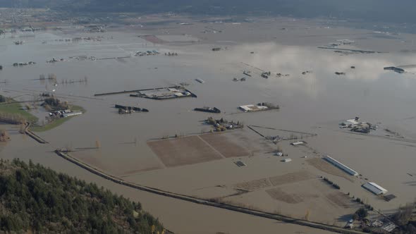 Aerial View of Floods Damages