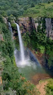 Panorama Route Soute Africa Picturesque Green Berlin Water Fall in Sabie Graskop in Mpumalanga South