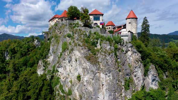 Castle on a Cliff - Fairy tale castle surrounded by mountains