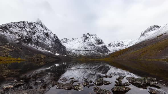 Grizzly Lake in Tombstone Territorial Park, Yukon, Canada.