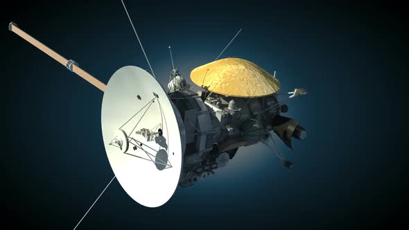 Cassini Unmanned Spacecraft Orbiter Loop